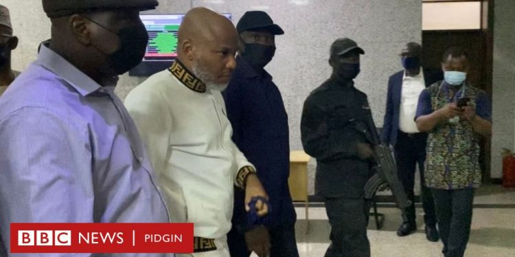 Nnamdi Kanu news today: FG blame Kanu for Gulak, Akunyili, Nigeria policemen, sojas murder – BBC