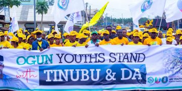 Ogun Youths Hold Solidarity Walk for Tinubu, Abiodun in Ijebu Ode