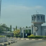 Main entrance gate of the University of Ibadan seen from the road