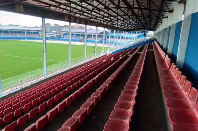 View of Enyimba International Stadium in Aba showing the stands and pitch