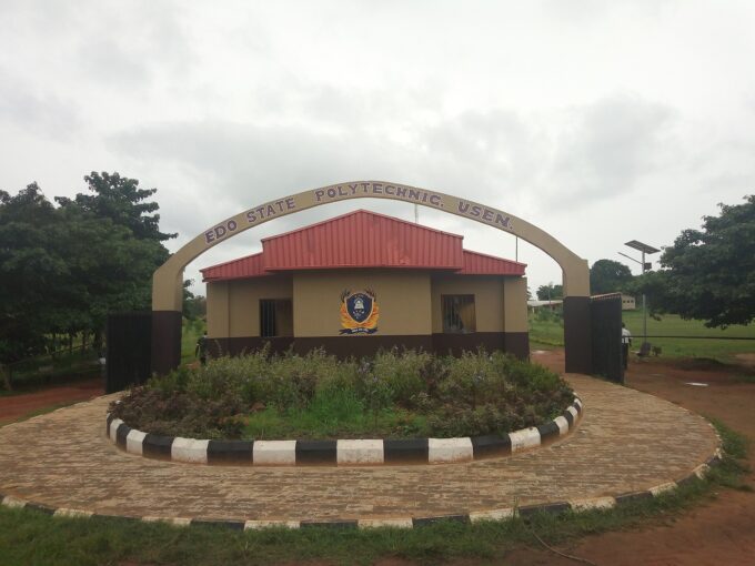 Exterior view of Edo State Polytechnic Usen campus building and grounds